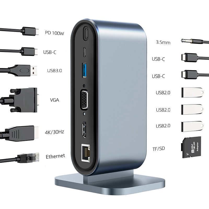 USB C 3.0 HUB Type C to Multi  - 4 Hdmi Multi Monitor Video Card 4K review and price