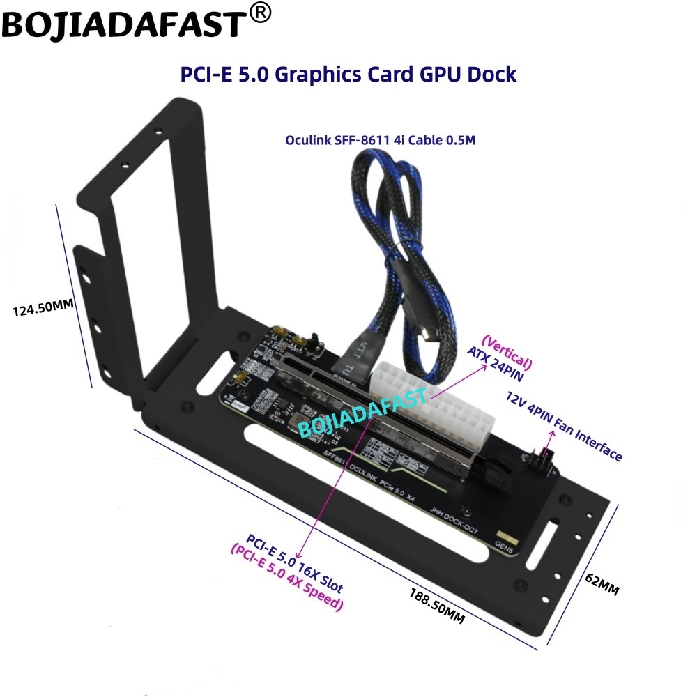 PCI-E 5.0 X4 OCuLink External  - Oculink Egpu Dock Graphics Card review and price