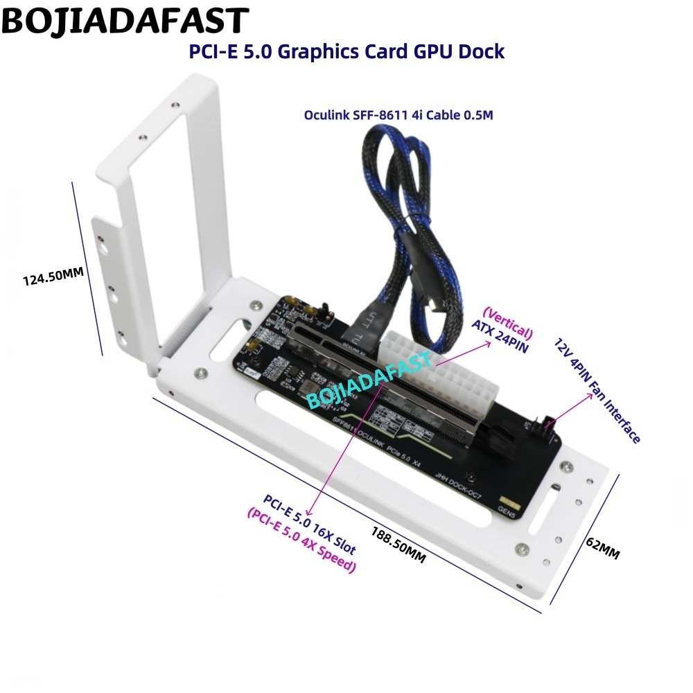 PCI-E 5.0 X4 OCuLink External  - Oculink Egpu Dock Graphics Card review and price