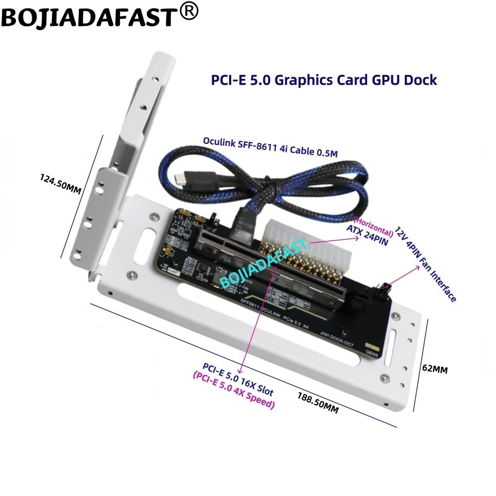 PCI-E 5.0 X4 OCuLink External  - Oculink Egpu Dock Graphics Card review and price