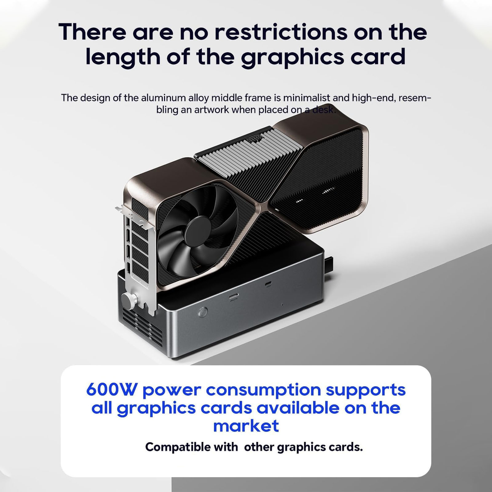 800W PSU PCIe 4.0 X4 External  - Oculink Egpu Dock Graphics Card review and price